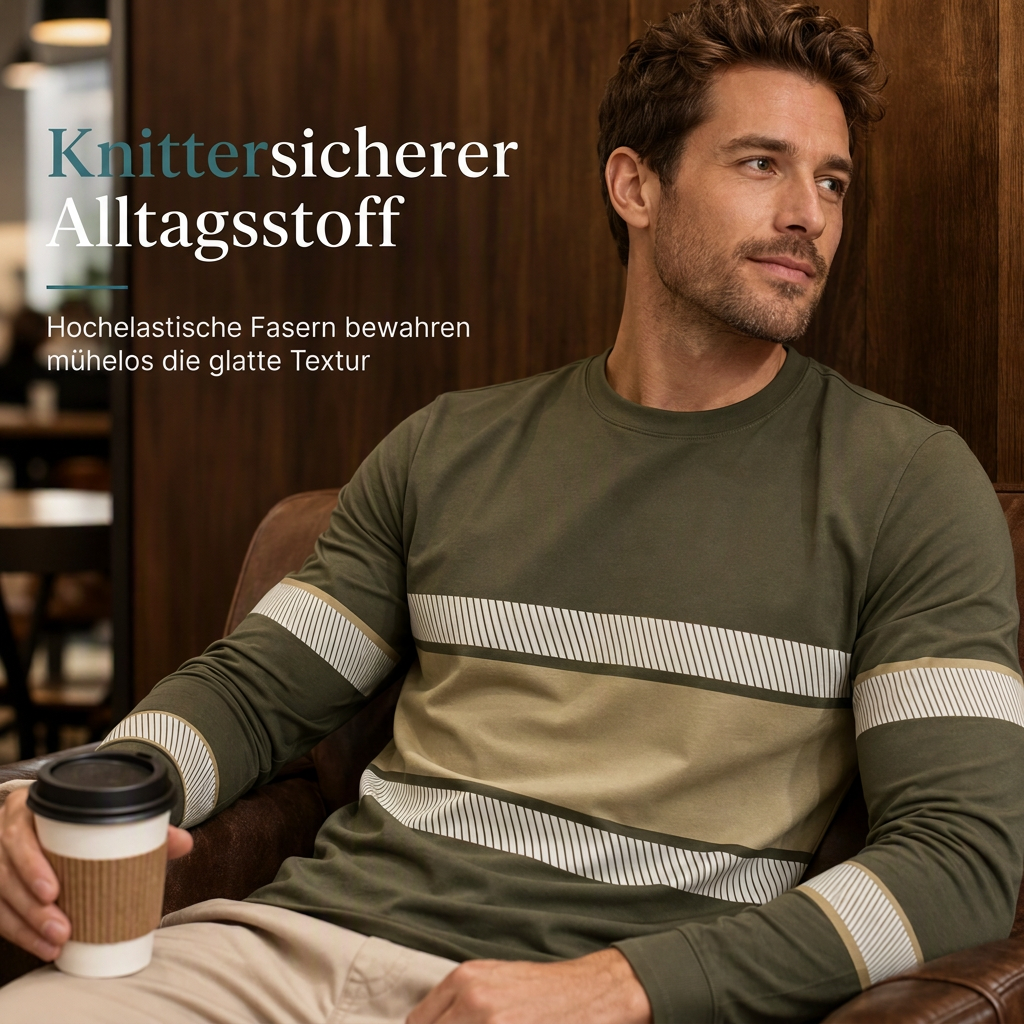 📢📢50%Rabatt!!!🎉✨Langärmliges Freizeit-T-Shirt für Herren
