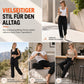 📢📢50%Rabatt!!!🎉✨Legere Damen-Cargo-Jogginghose, lockere Passform, schnell trocknend, atmungsaktiv, lange Hose mit Taschen