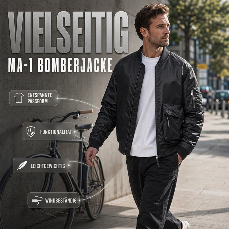 📢📢 50% Rabatt🎉✨Vielseitige MA-1 Bomberjacke