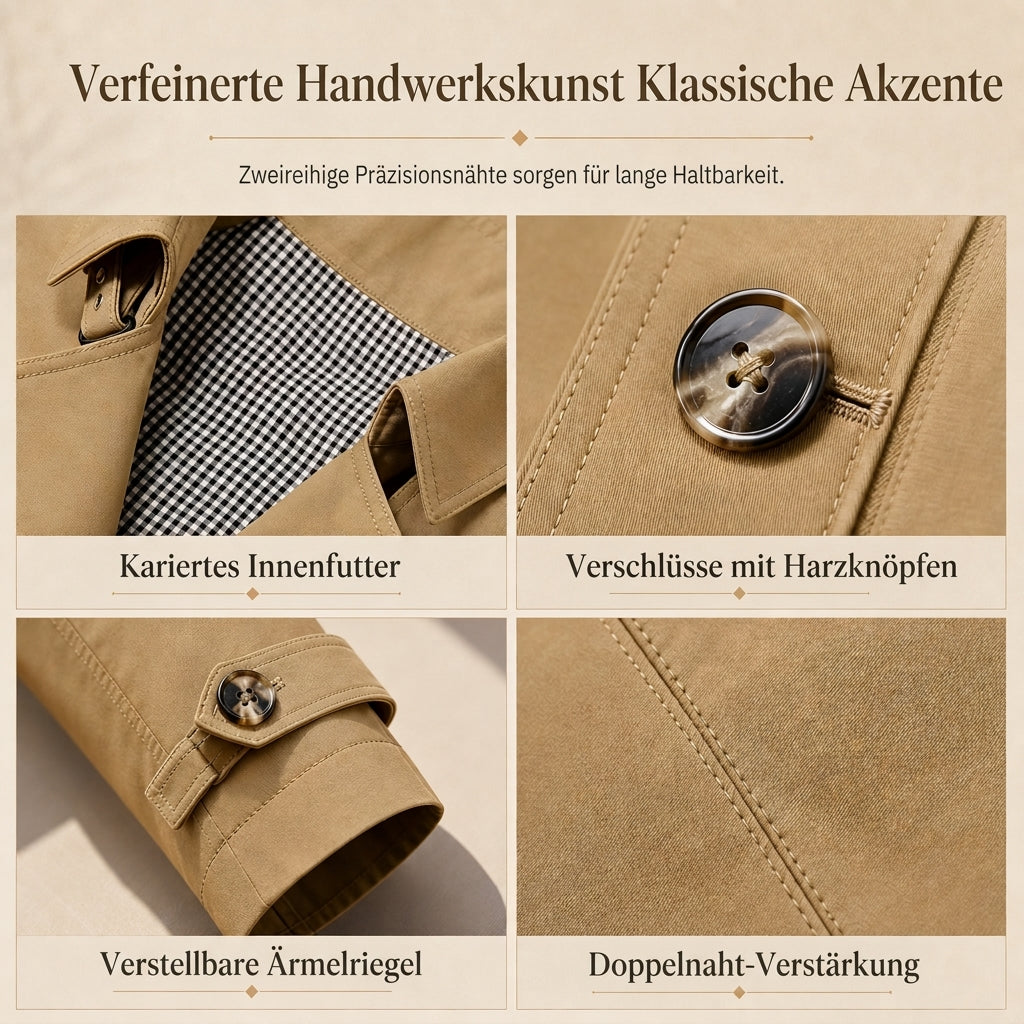 🔥Beliebtes Produkt ！✨Herren Freizeit-Windjacke aus reiner Baumwolle, Arbeitsjacke für Frühling und Herbst