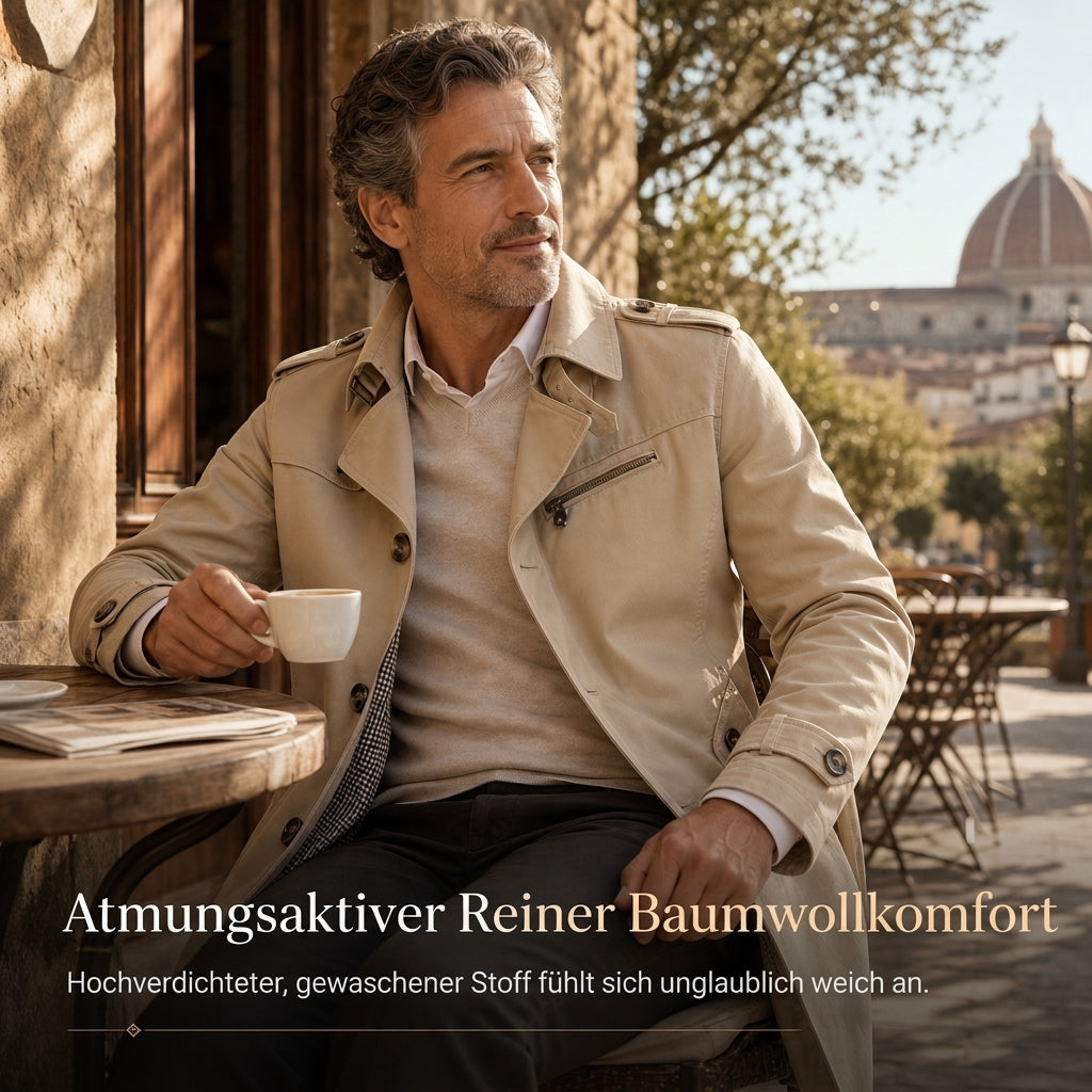 🔥Beliebtes Produkt ！✨Herren Freizeit-Windjacke aus reiner Baumwolle, Arbeitsjacke für Frühling und Herbst