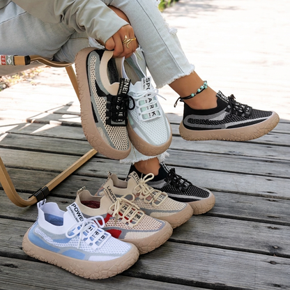 🔥Beliebtes Produkt ！📈 Verkaufshit Nr. 1 – direkt 50%! Atmungsaktive Strick-Sneaker für Damen