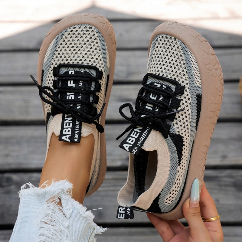 🔥Beliebtes Produkt ！📈 Verkaufshit Nr. 1 – direkt 50%! Atmungsaktive Strick-Sneaker für Damen