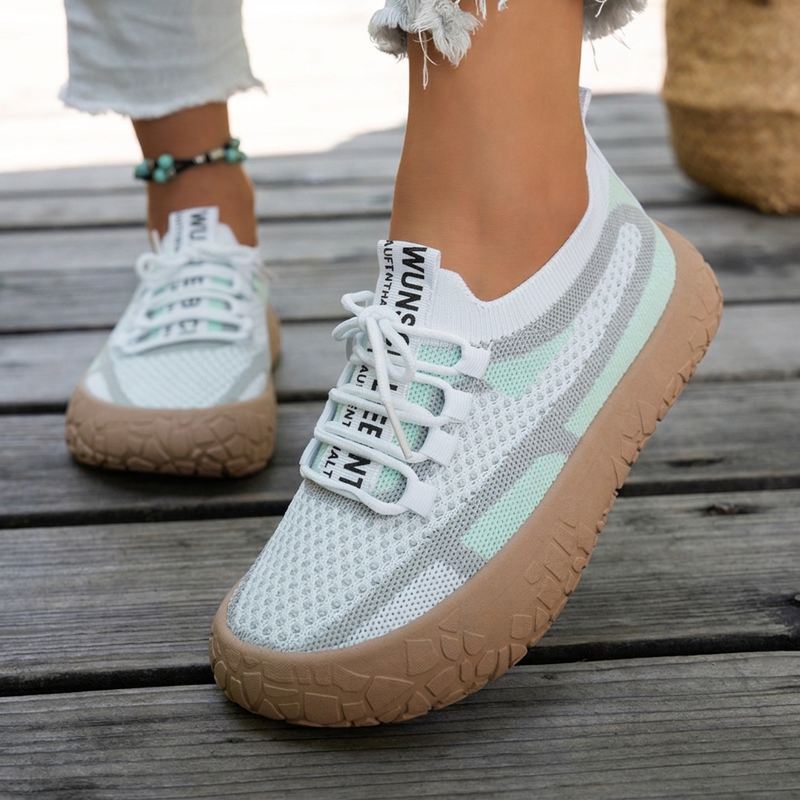 🔥Beliebtes Produkt ！📈 Verkaufshit Nr. 1 – direkt 50%! Atmungsaktive Strick-Sneaker für Damen