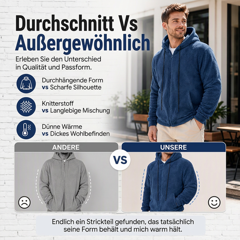 📢🎉50%Rabatt!!!🛍️✨Warme, gemütliche Kapuzenjacke für Herren für den Winter