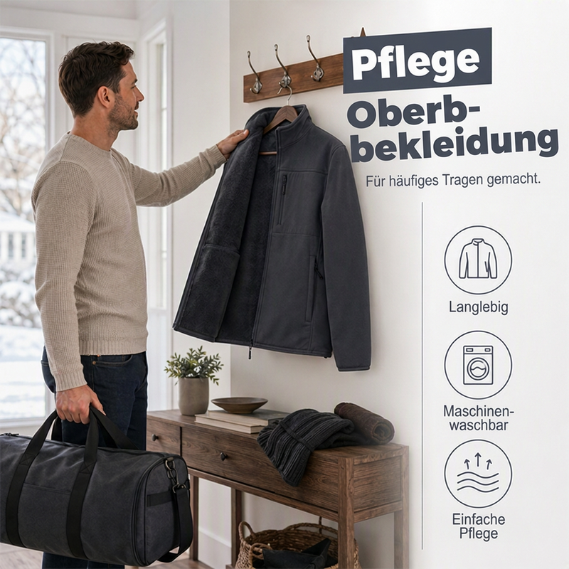📢🎉50%Rabatt!!!🛍️✨Unisex schwere Fleecejacke mit durchgehendem Reißverschluss