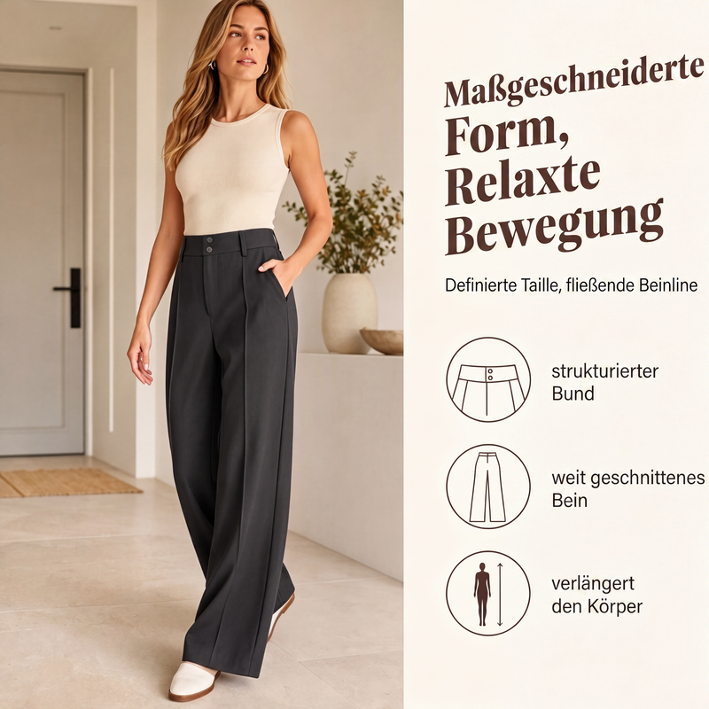 🔔 Letzte 100 Stück – solange der Vorrat reicht! Damen-Hochhaus-Weitbeinhosen