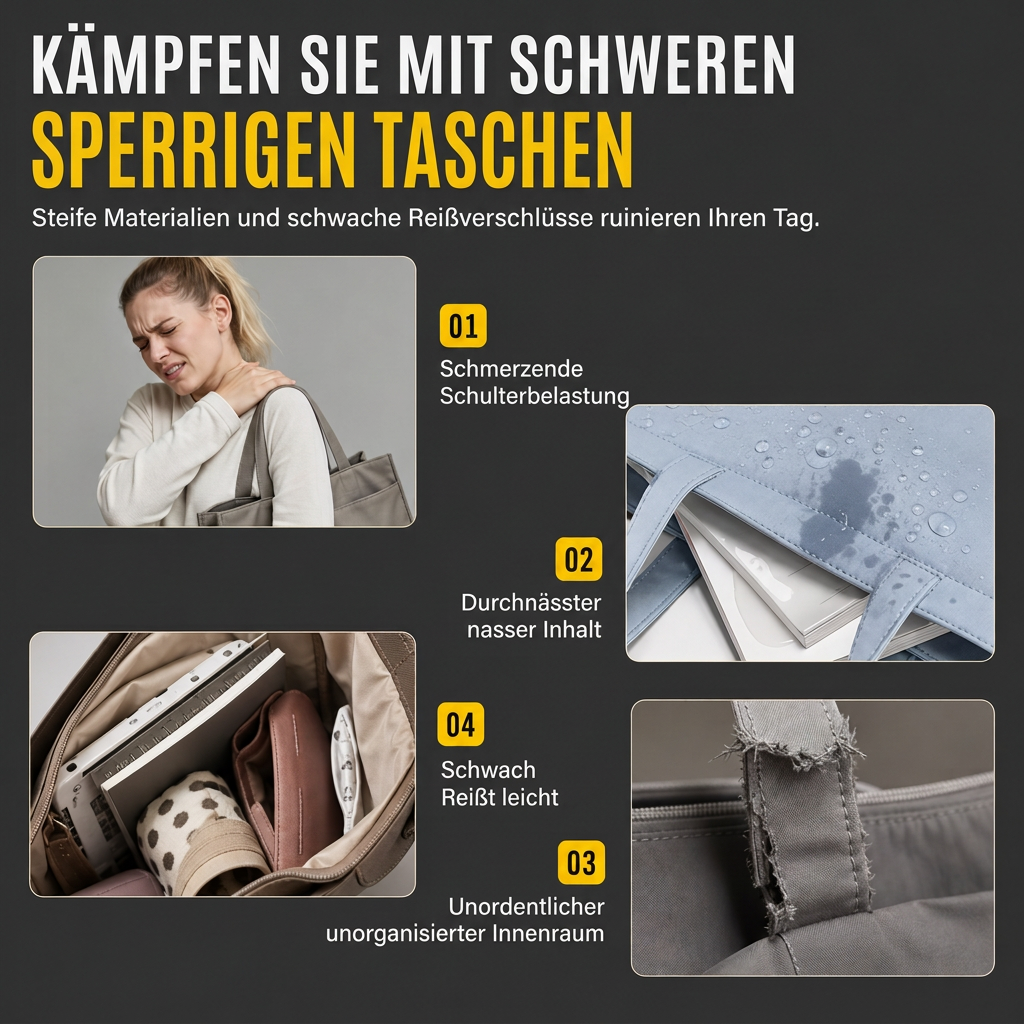 🔥Beliebtes Produkt ！✨Geräumige lässige Nylon-Tragetasche