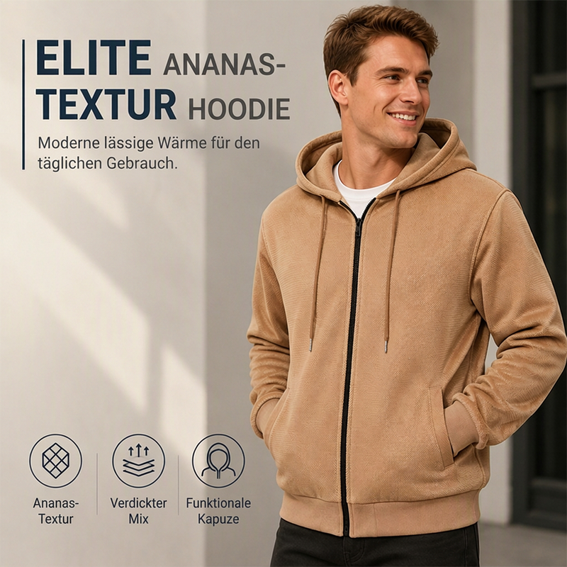 📢📢50%Rabatt!!!🎉✨Herren-Kapuzenjacke mit Ananas-Rautenmuster