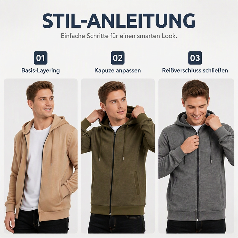 📢📢50%Rabatt!!!🎉✨Herren-Kapuzenjacke mit Ananas-Rautenmuster
