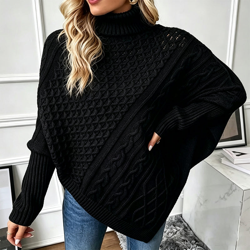 📢📢50%Rabatt!!!🎉✨Zopfpullover-Poncho für Damen