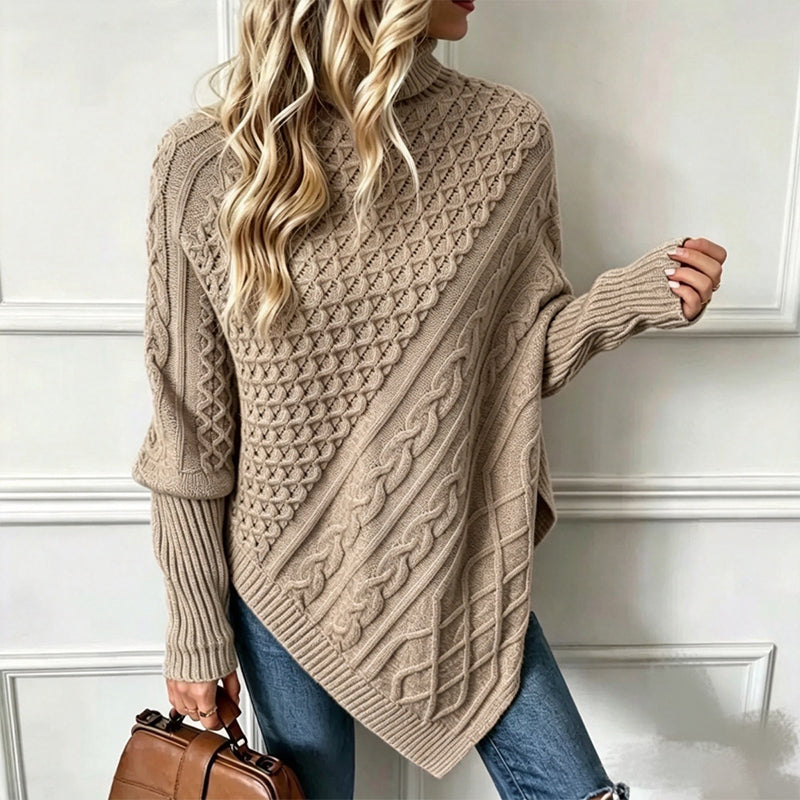 📢📢50%Rabatt!!!🎉✨Zopfpullover-Poncho für Damen