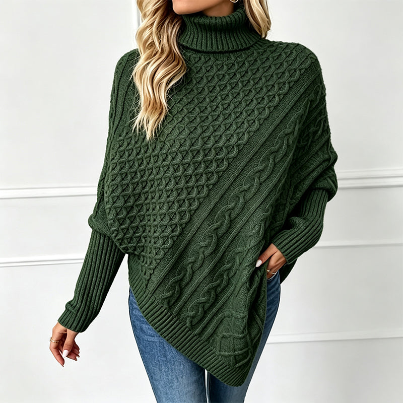 📢📢50%Rabatt!!!🎉✨Zopfpullover-Poncho für Damen