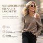 📢📢50%Rabatt!!!🎉✨Lässiges schulterfreies Sweatshirt mit Leopardenmuster, lockerer langärmeliger Baumwollmisch-Pullover