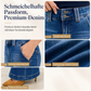 🔥Beliebtes Produkt ！✨Damen High Waist Flare Jeans, Stretch-Denim, schmal geschnittene Hose mit Zweiknopf-Bund