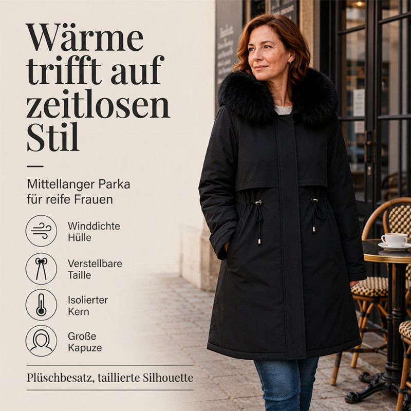 📢📢50%Rabatt!!!🎉✨Warme Damen-Winterjacke in mittellanger Länge