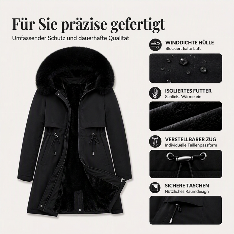 📢📢50%Rabatt!!!🎉✨Warme Damen-Winterjacke in mittellanger Länge
