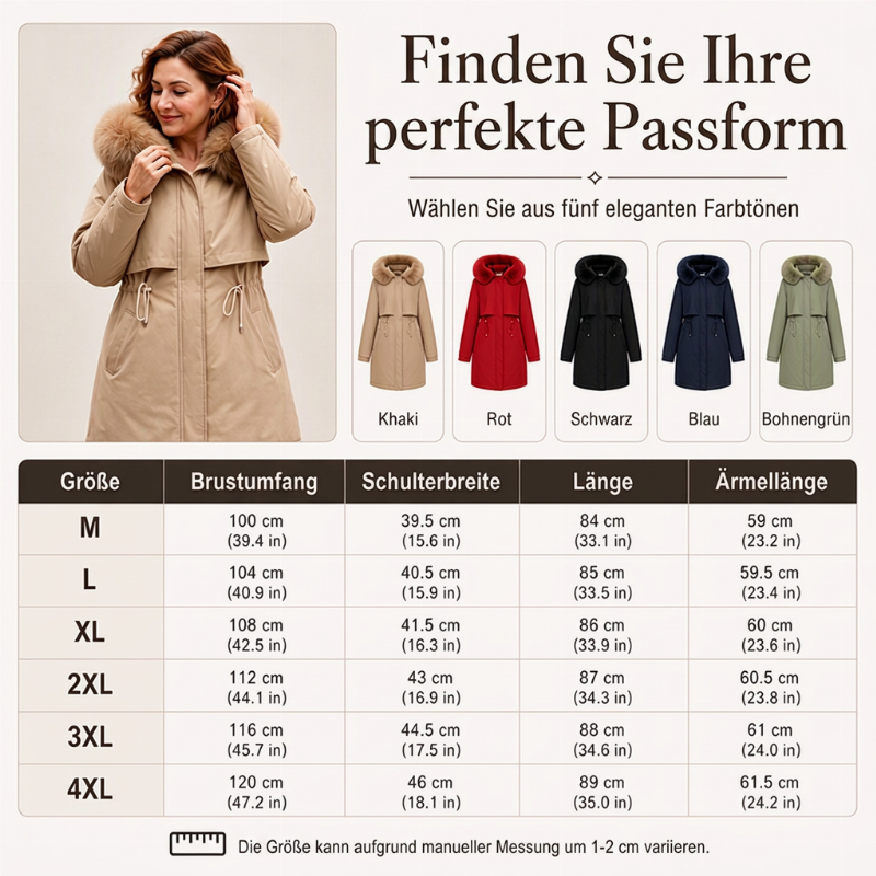 📢📢50%Rabatt!!!🎉✨Warme Damen-Winterjacke in mittellanger Länge