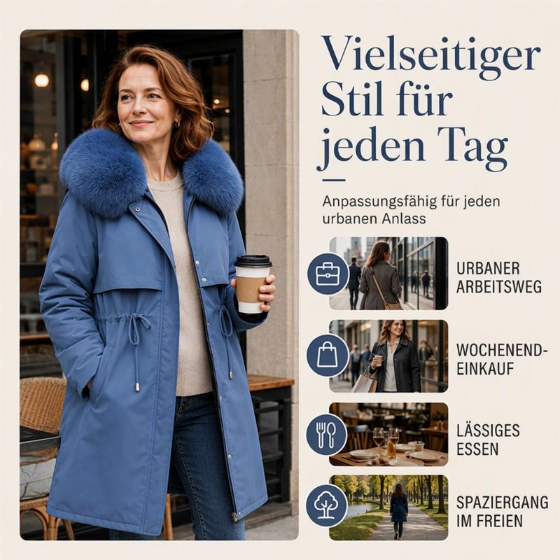 📢📢50%Rabatt!!!🎉✨Warme Damen-Winterjacke in mittellanger Länge