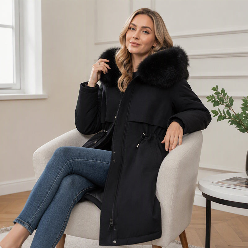 📢📢50%Rabatt!!!🎉✨Warme Damen-Winterjacke in mittellanger Länge