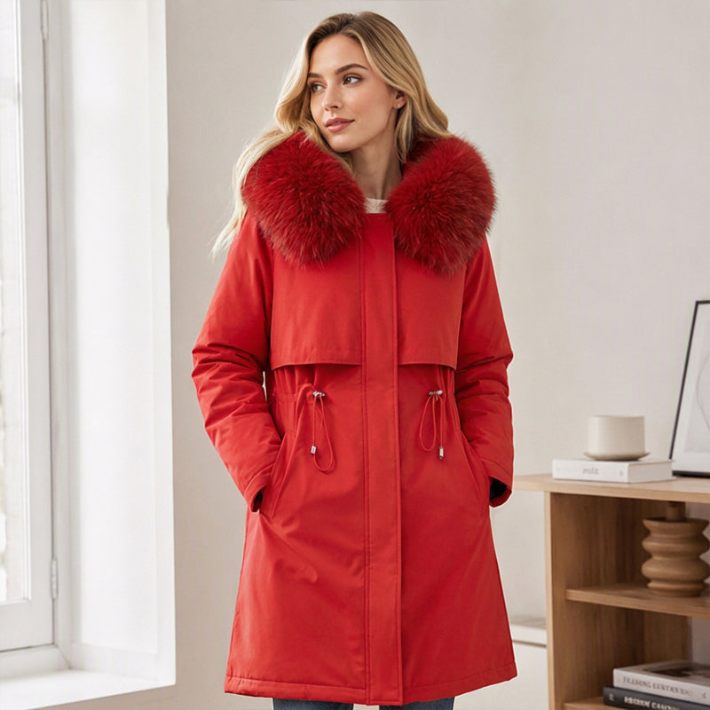📢📢50%Rabatt!!!🎉✨Warme Damen-Winterjacke in mittellanger Länge