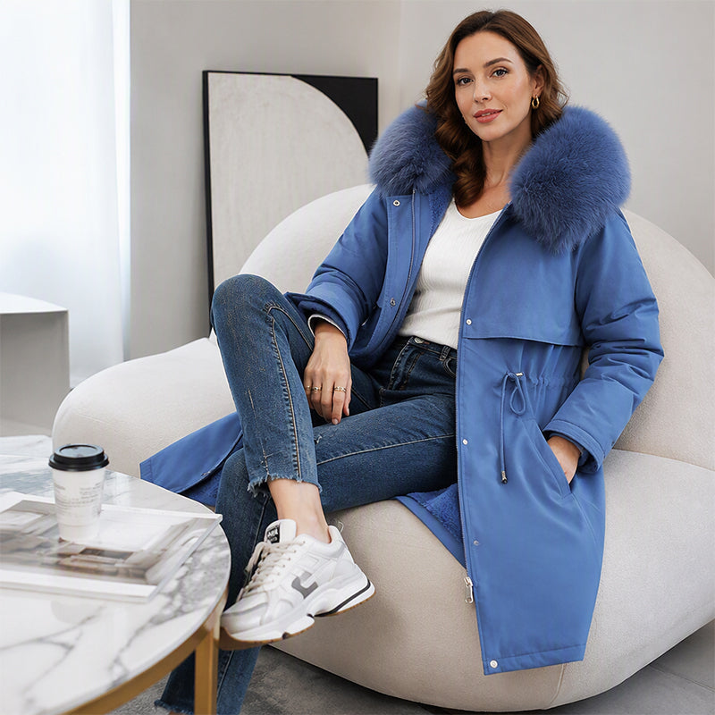📢📢50%Rabatt!!!🎉✨Warme Damen-Winterjacke in mittellanger Länge