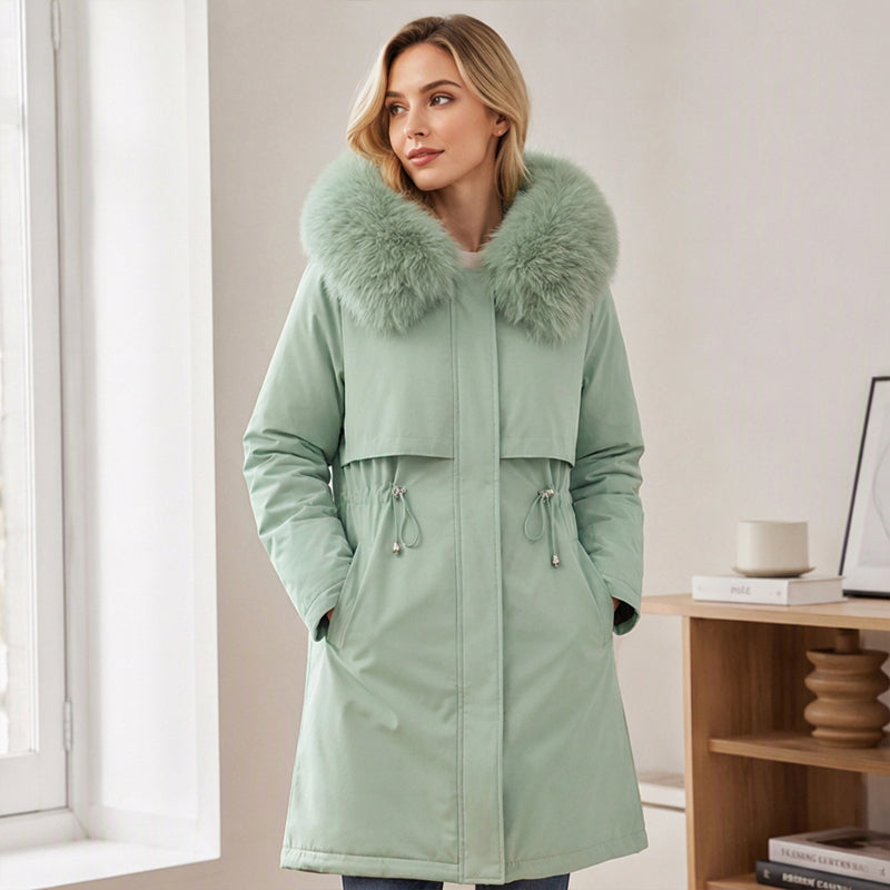📢📢50%Rabatt!!!🎉✨Warme Damen-Winterjacke in mittellanger Länge