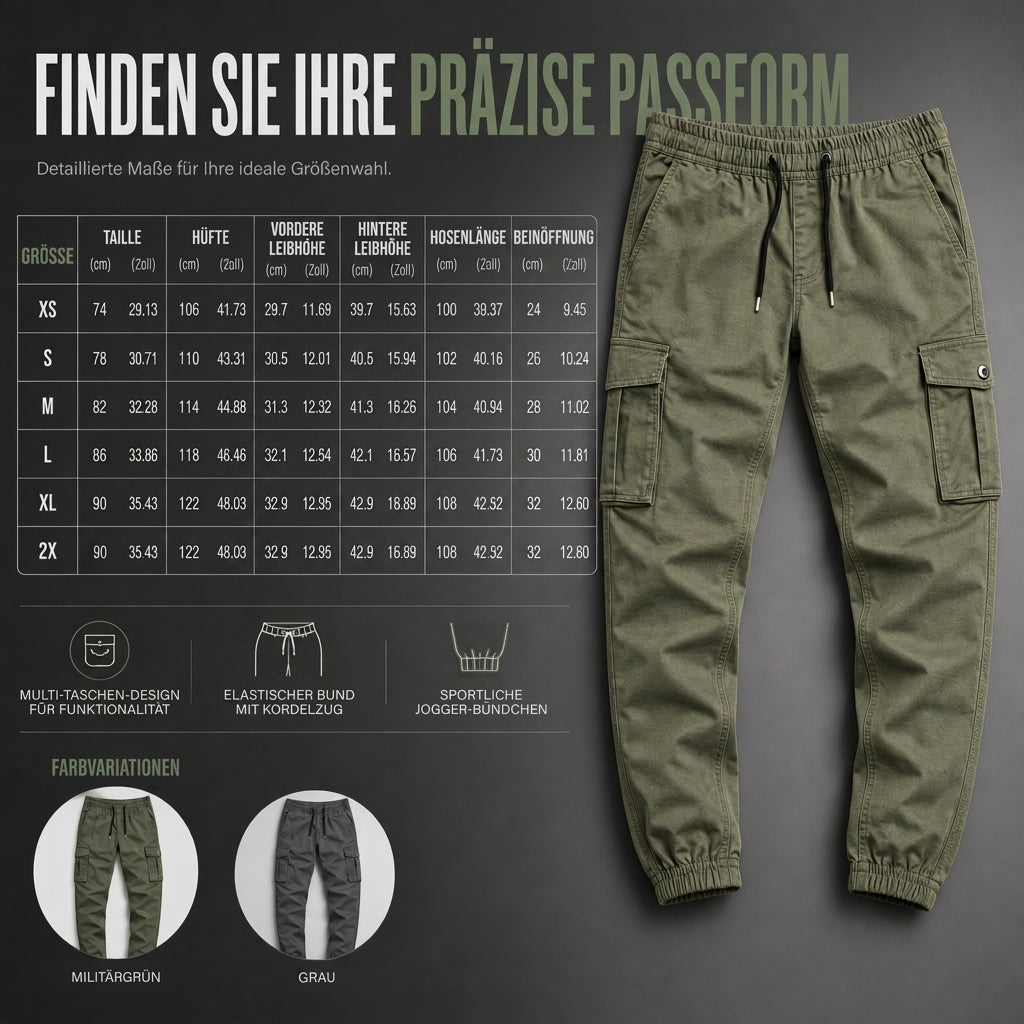 📢🎉50%Rabatt!!!🛍️✨Leichte lässige Cargohosen, Outdoor-Wander-Jogger für Herbst- und Wintersport, Laufen und Training