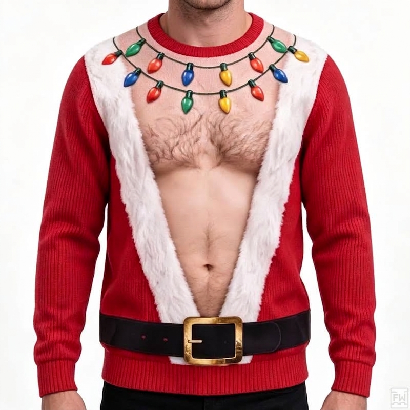 🔥Beliebtes Produkt ！✨Lustiges 3D-bedrucktes Muskel-Sweatshirt für Herren zu Weihnachten