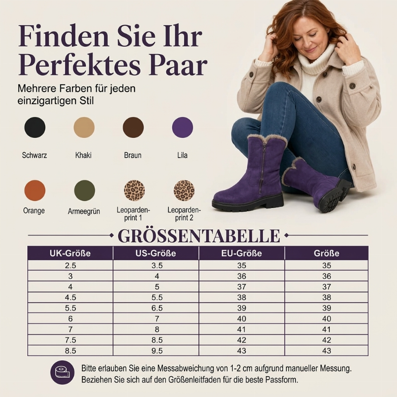 📢📢50%Rabatt!!!🎉✨Rutschfeste warme Winter-Schneestiefel für Damen