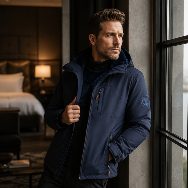 📢🎉50%Rabatt!!!🛍️✨Wasserdichte warme Herren-Winterjacke mit Kapuze