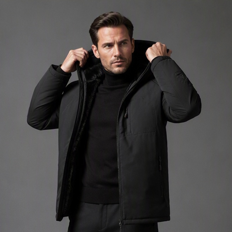 📢🎉50%Rabatt!!!🛍️✨Wasserdichte warme Herren-Winterjacke mit Kapuze