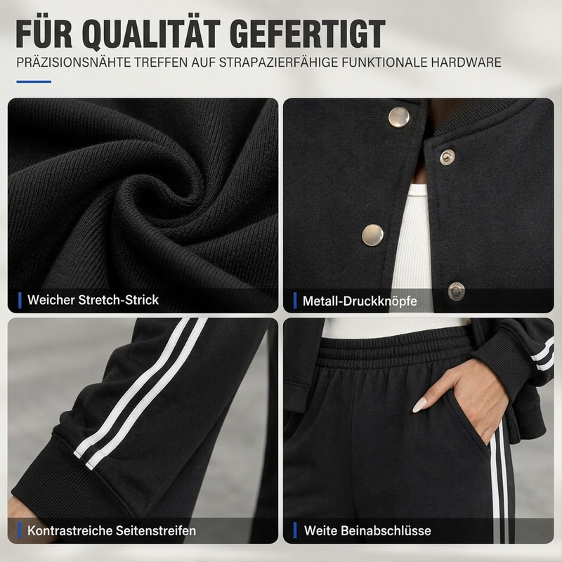 📢🎉50%Rabatt!!!🛍️✨Gestreiftes sportliches Loungewear-Set für Damen