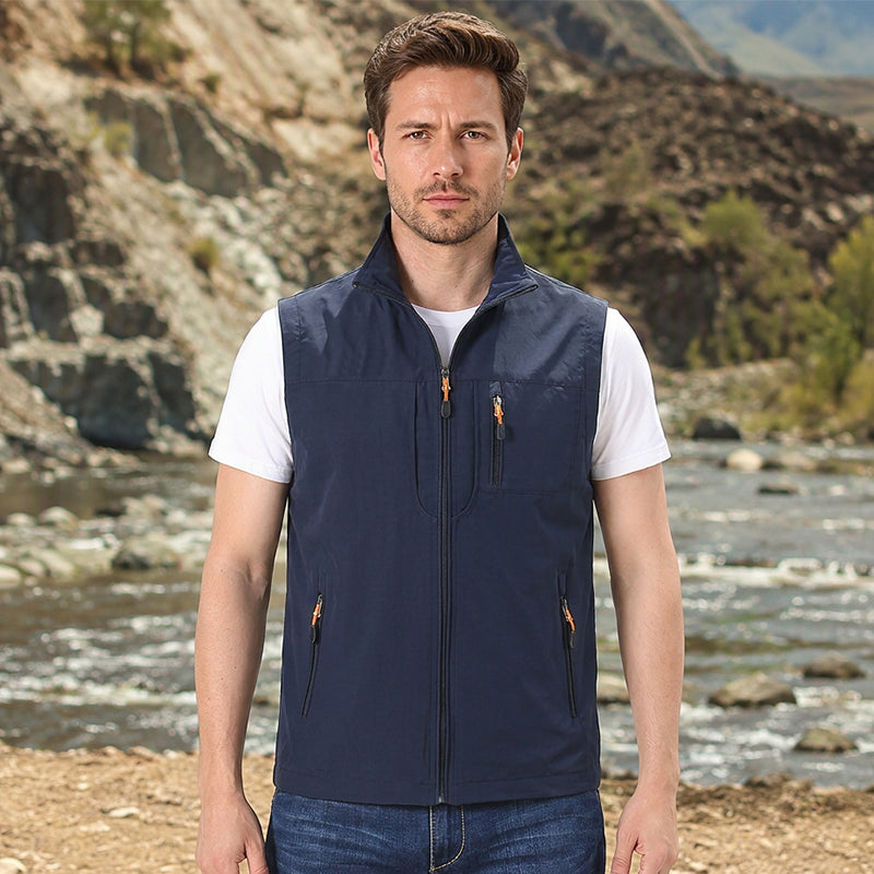 🔥Beliebtes Produkt ！✨Herren-Freizeit-Stehkragen-Outdoorweste