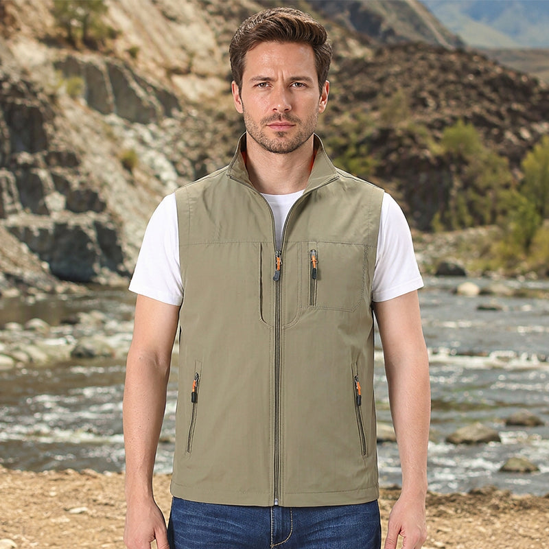 🔥Beliebtes Produkt ！✨Herren-Freizeit-Stehkragen-Outdoorweste