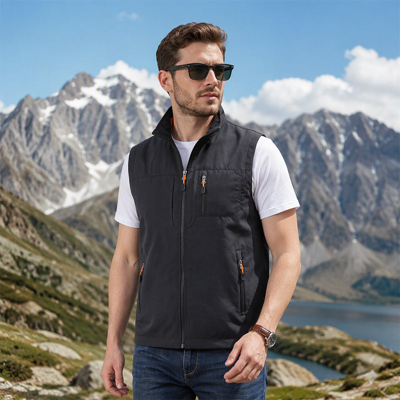 🔥Beliebtes Produkt ！✨Herren-Freizeit-Stehkragen-Outdoorweste