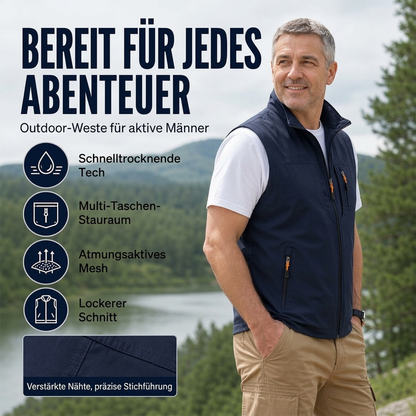 🔥Beliebtes Produkt ！✨Herren-Freizeit-Stehkragen-Outdoorweste