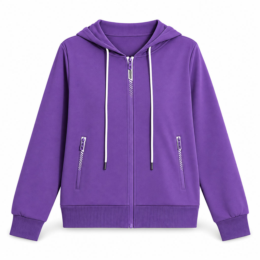 📢📢50%Rabatt!!!🎉✨Hochwertiger Damen-Kapuzenpullover mit durchgehendem Reißverschluss und Reißverschlusstaschen