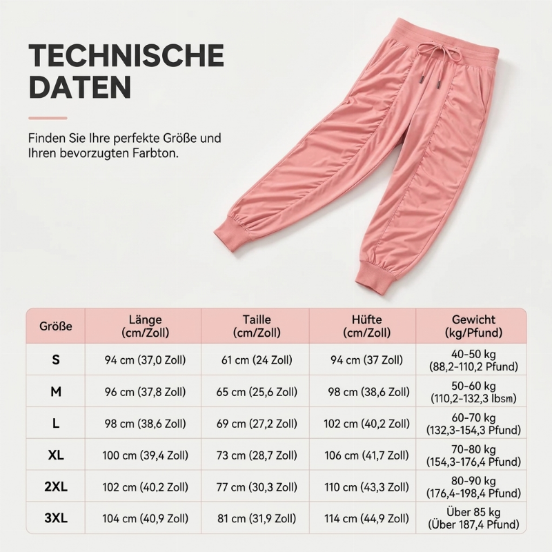 🔥Beliebtes Produkt ！✨Schnell trocknende Jogginghosen für Damen