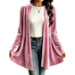 📢📢50%Rabatt!!!🎉✨Samt-Cardigan für Damen mit offener Vorderseite