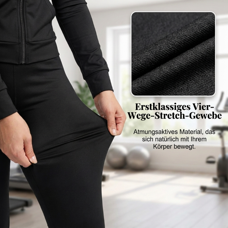 🔥Beliebtes Produkt ！✨Damen-Jogginganzug mit Kapuze und langen Ärmeln