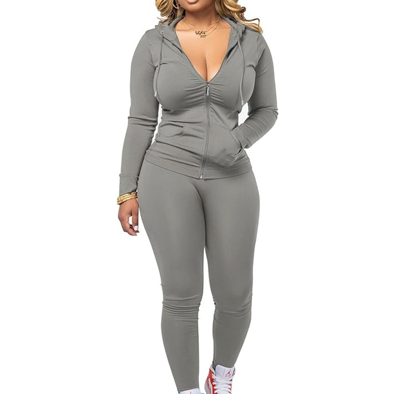 🔥Beliebtes Produkt ！✨Damen-Jogginganzug mit Kapuze und langen Ärmeln
