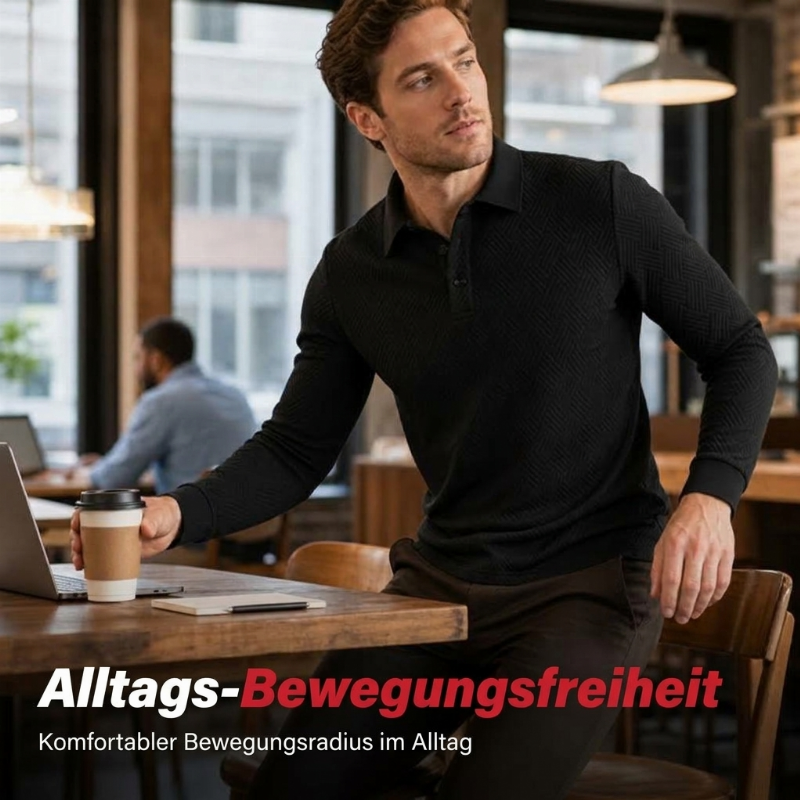 📢📢50%Rabatt!!!🎉🌟 Der Look, den alle suchen – bei uns 50% günstiger! Strukturiertes, leichtes Langarm-Sweatshirt für Herren