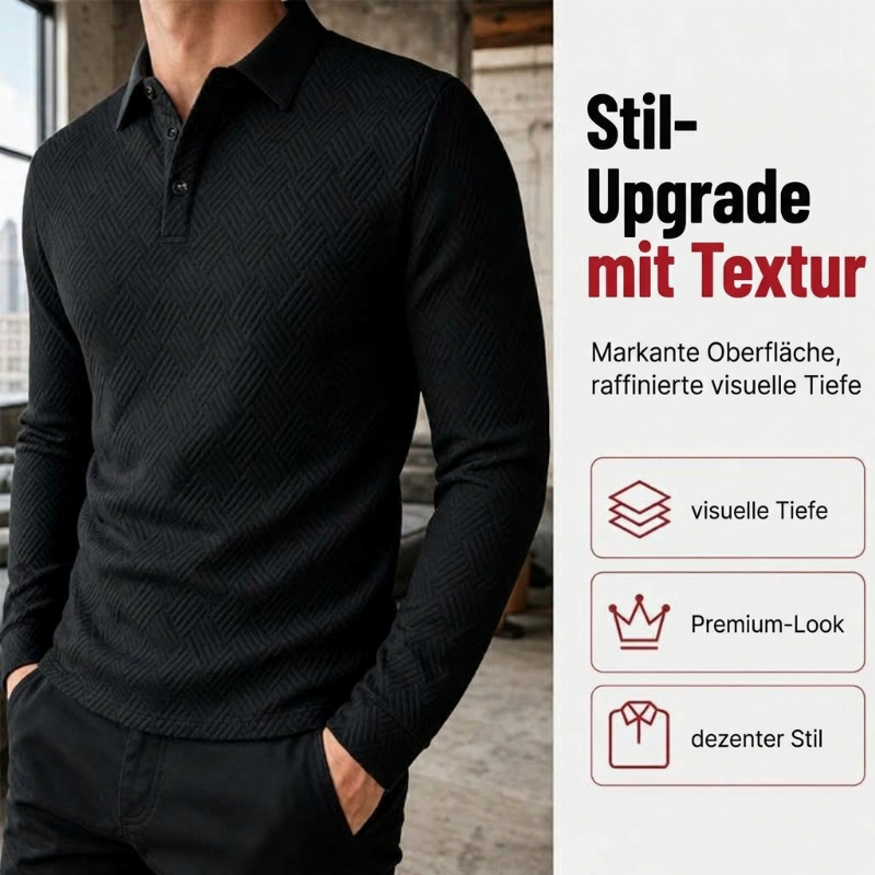 📢📢50%Rabatt!!!🎉🌟 Der Look, den alle suchen – bei uns 50% günstiger! Strukturiertes, leichtes Langarm-Sweatshirt für Herren