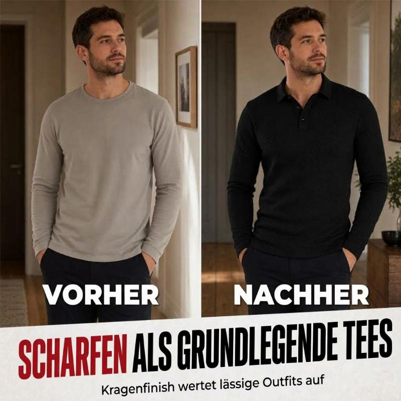 📢📢50%Rabatt!!!🎉🌟 Der Look, den alle suchen – bei uns 50% günstiger! Strukturiertes, leichtes Langarm-Sweatshirt für Herren