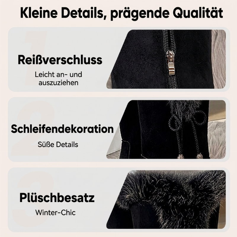 🙌 70% Wiederkaufquote – Qualität überzeugt! Warme, rutschfeste und abriebfeste Damen-Wadenstiefel