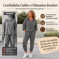 🧶 Damen-Set aus Kapuzen-Sweatshirt und Loungebhose – Bequem, lässig & immer passend – Jetzt 50% Rabatt!