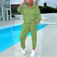 🧶 Damen-Set aus Kapuzen-Sweatshirt und Loungebhose – Bequem, lässig & immer passend – Jetzt 50% Rabatt!