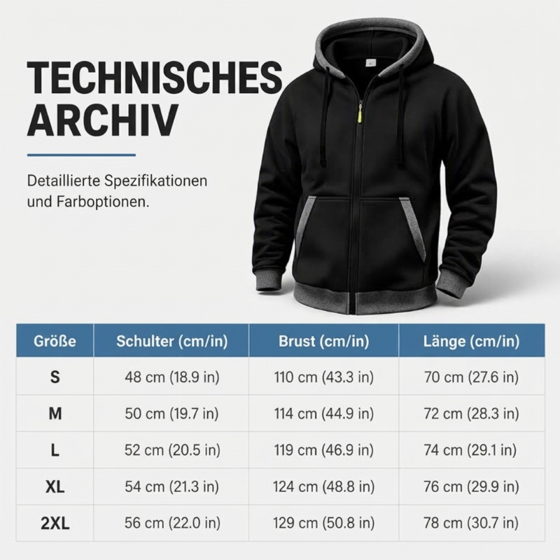 📢🎉50%Rabatt!!!🛍️✨Warme Kapuzenjacke mit Reißverschluss