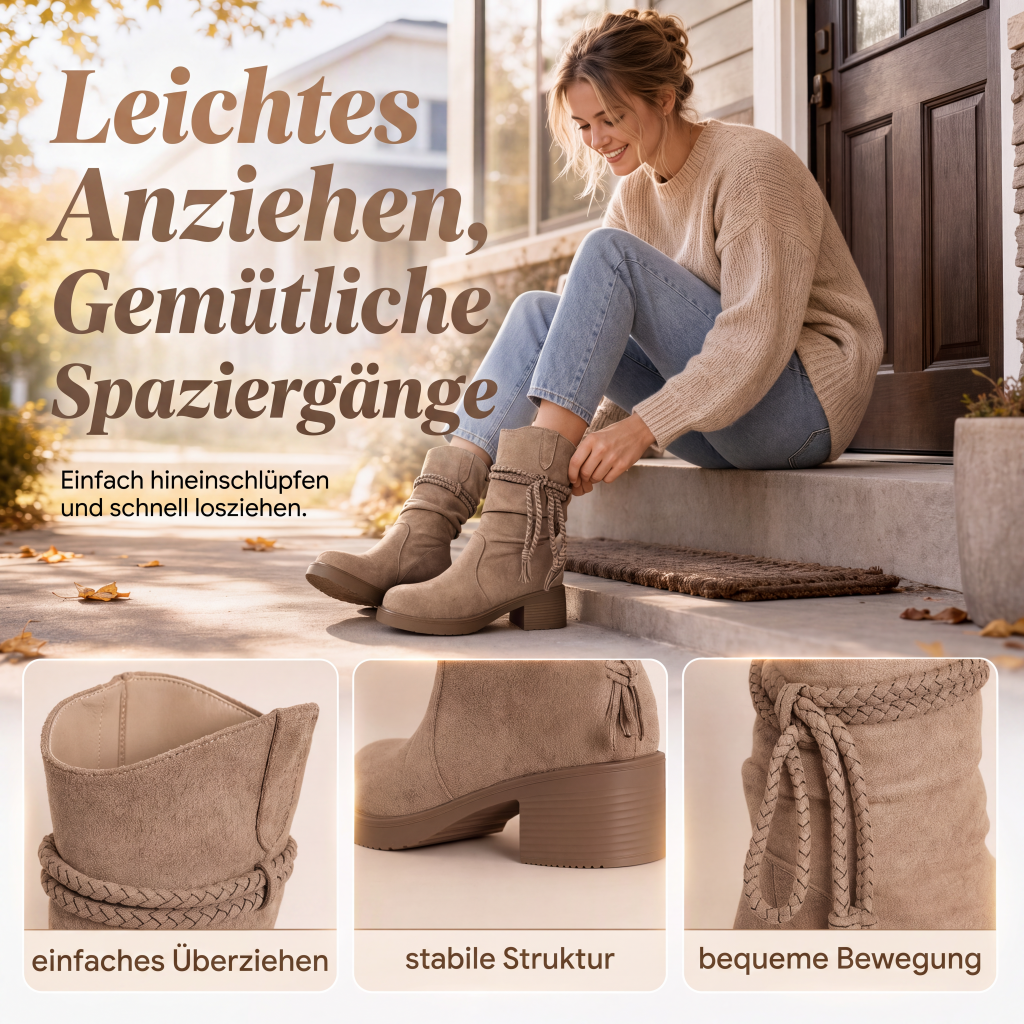 Lässige, weiche Damen-Stiefel bis zur Wade